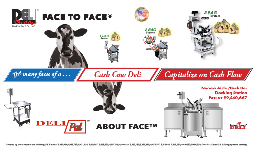 The many faces of a Cash Cow Deli Capitalize on Cash Flow: Deli Buddy, Face to Face, Deli Pal, About Face, Beyond Smart Deli Ad