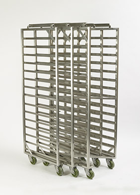 Z-FRAME® Nesting Baxter Oven Racks - Single End Load