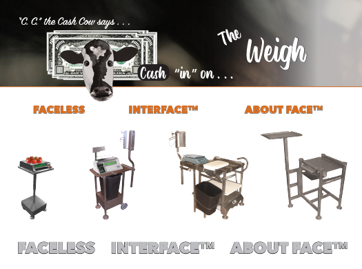 "C. C." the Cash Cow Says Cash "in" on The Weigh Ad